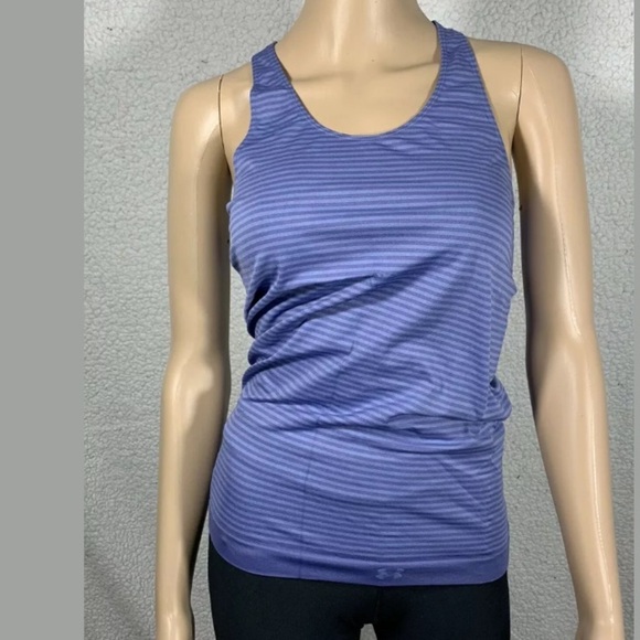 Under Armour Seamless Women's Fitted Purple Tank Top - Picture 1 of 5